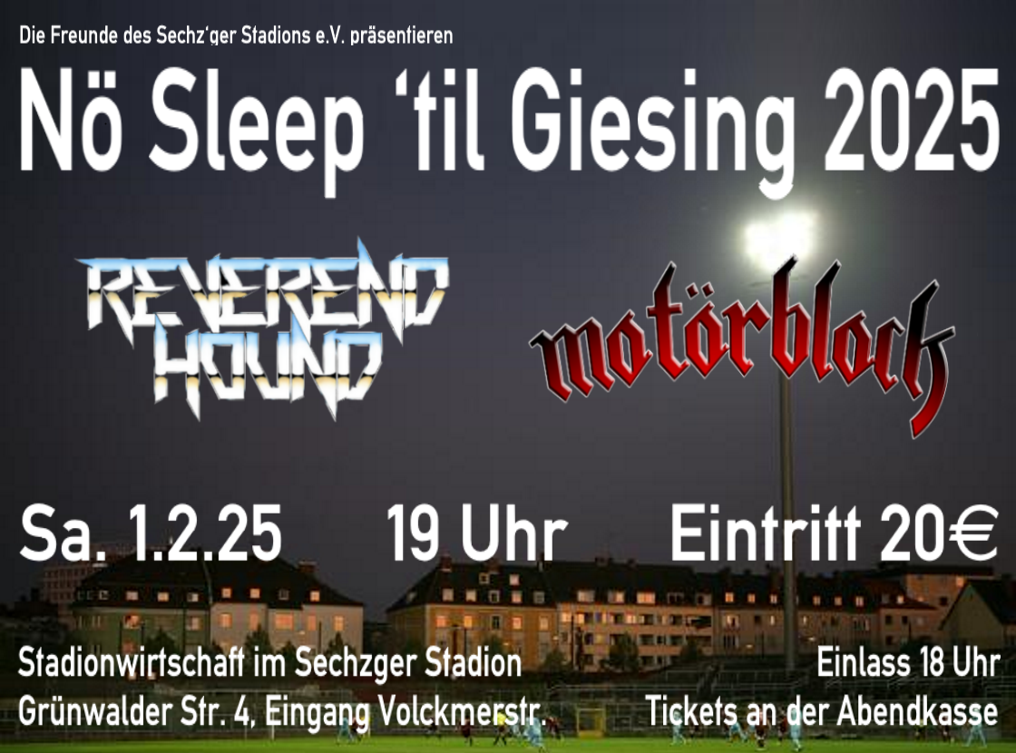 Ein Plakat für das Giesinger Metalfest